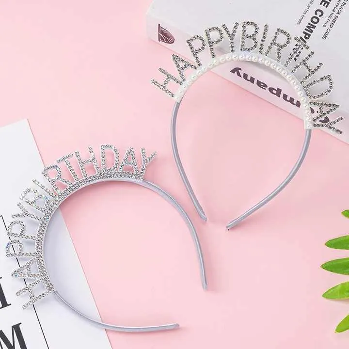 Korean Style Diamond Headband-عصابة رأس من الألماس