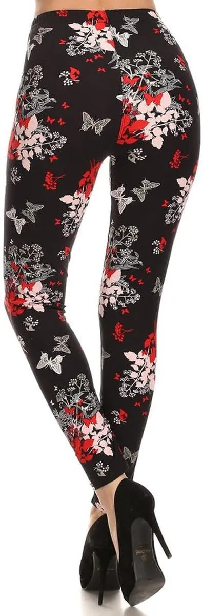 Leggings Depot High Waisted Checkered & Animal Print Leggings for Women - Regular, Plus, 1X3X, 3X5X