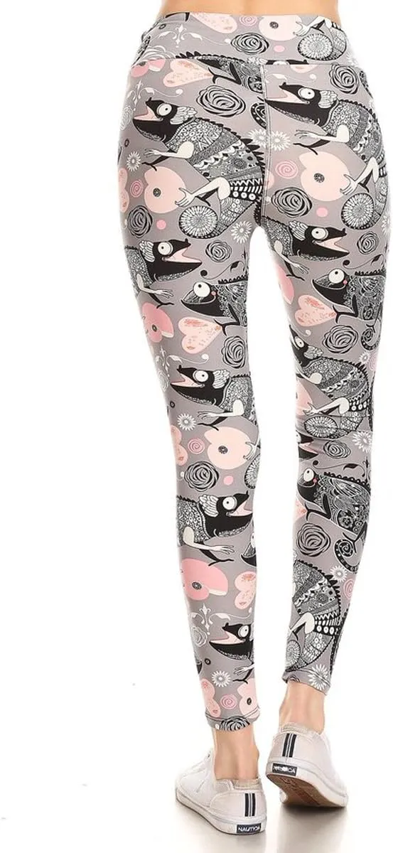 Leggings Depot High Waisted Family & Holiday Events Print Leggings for Women - Reg, Plus, 1X3X, 3X5X