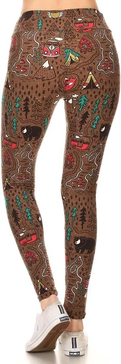 Leggings Depot High Waisted Family & Holiday Events Print Leggings for Women - Reg, Plus, 1X3X, 3X5X