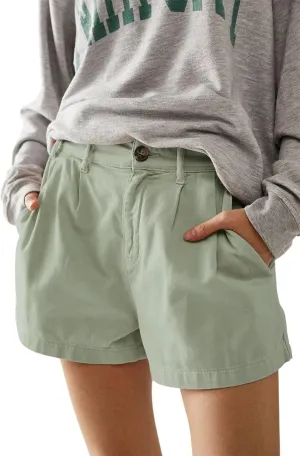 Lesore Womens Relaxed Fit Elastic Waist Casual Summer High Rise Shorts Pockets Chino Shorts Pants Trousers