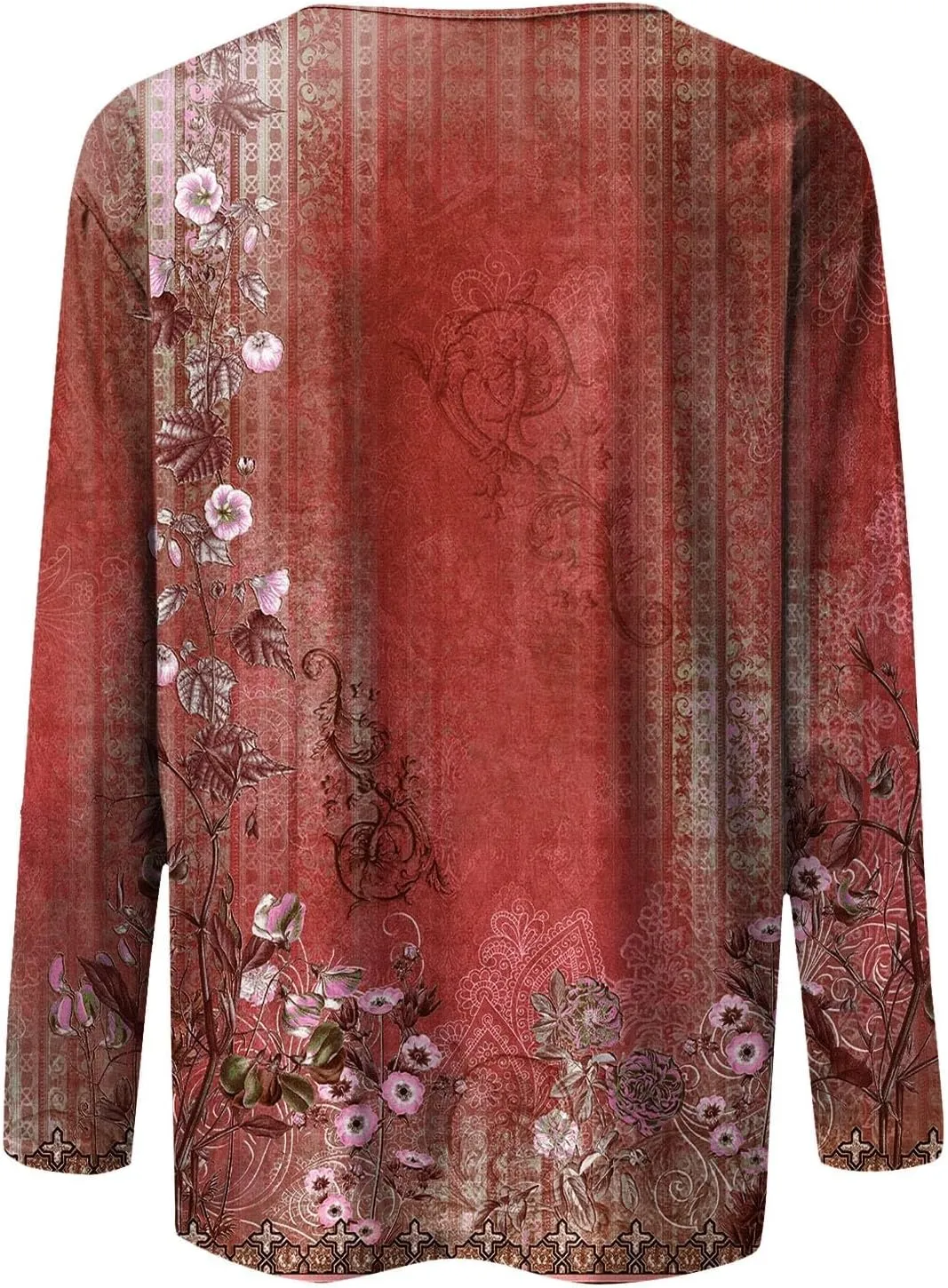 Long Sleeve Shirts for Women - Womens T Shirts Long Sleeve Crew Neck Shirts Basic Tee Sort Comfy Printed Tops Blouse
