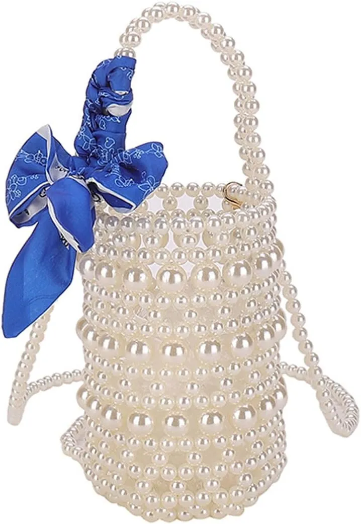 Luxury Pearl Bag Chain Bag Purse Bags, Artificial Pearl Clutch Crossbody Handmade Bags Evening Bags for Party Wedding Bridal Party Travel Prom 87