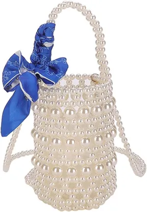 Luxury Pearl Bag Chain Bag Purse Bags, Artificial Pearl Clutch Crossbody Handmade Bags Evening Bags for Party Wedding Bridal Party Travel Prom 87