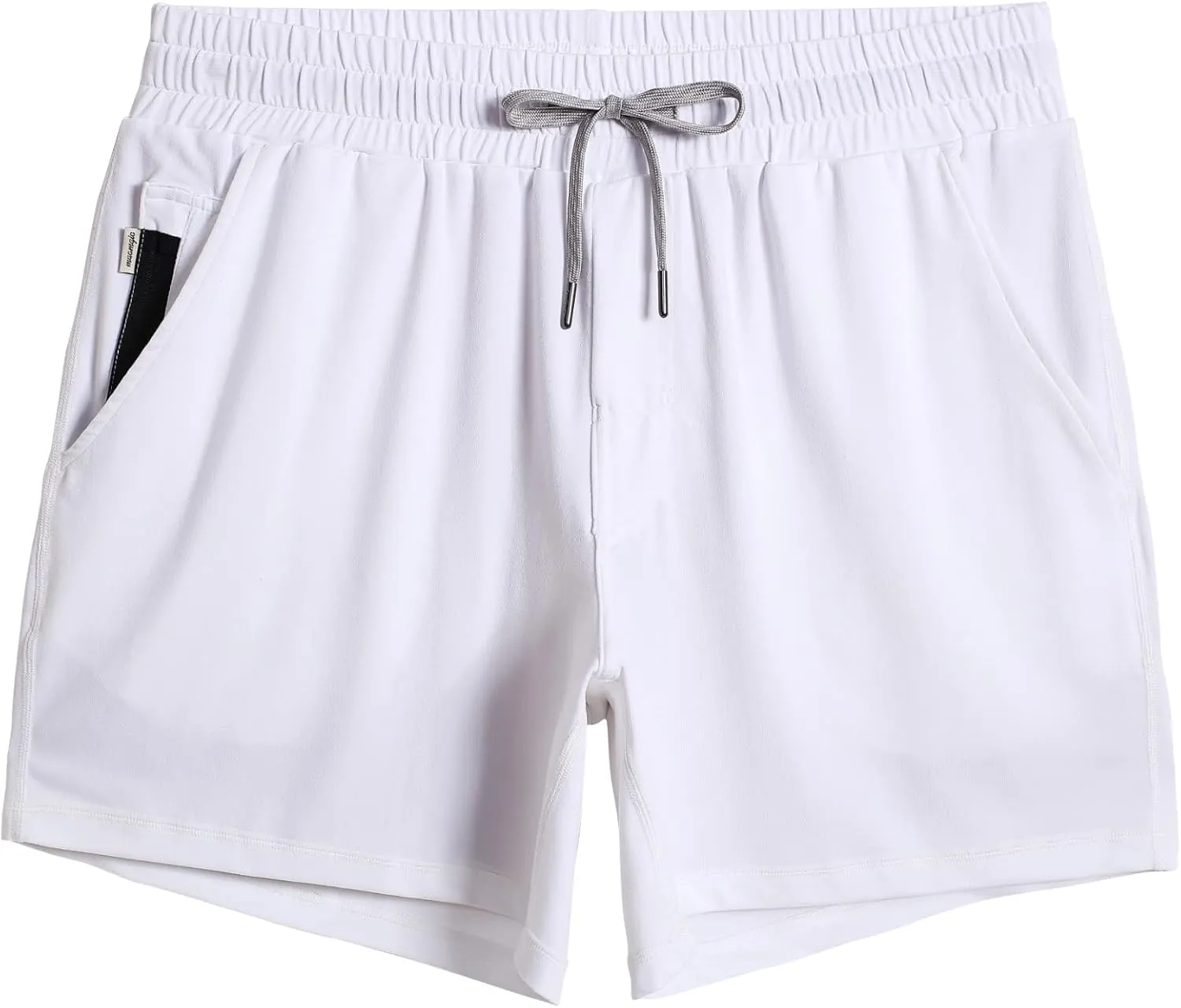 maamgic Mens Workout Shorts 5" Short Shorts Soft Stretch Running Gym Athletic Shorts with Zip Pockets