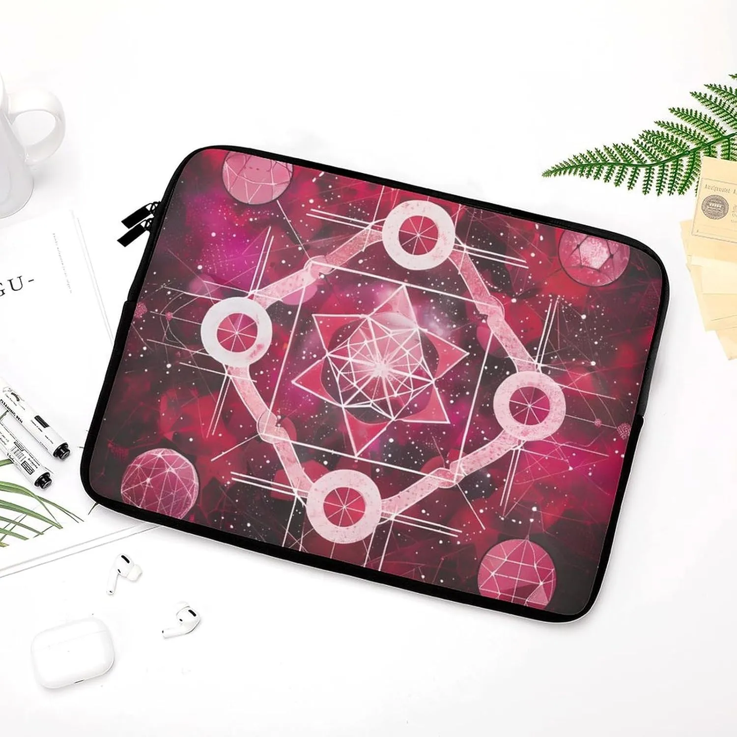 Mandala Mystical Geometric Polygonal Personalized Laptop Bag Business Casual Laptop Cases Slim Computer Bag Briefcase