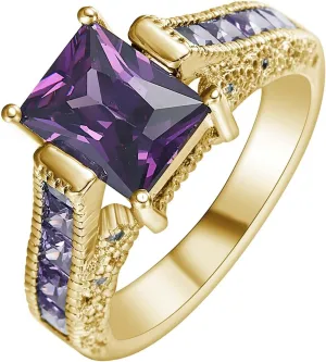Marriage Rings, Jewelry for Women Rings Four Claws with Cubic Zircon Gold Women Fashion Jewelry