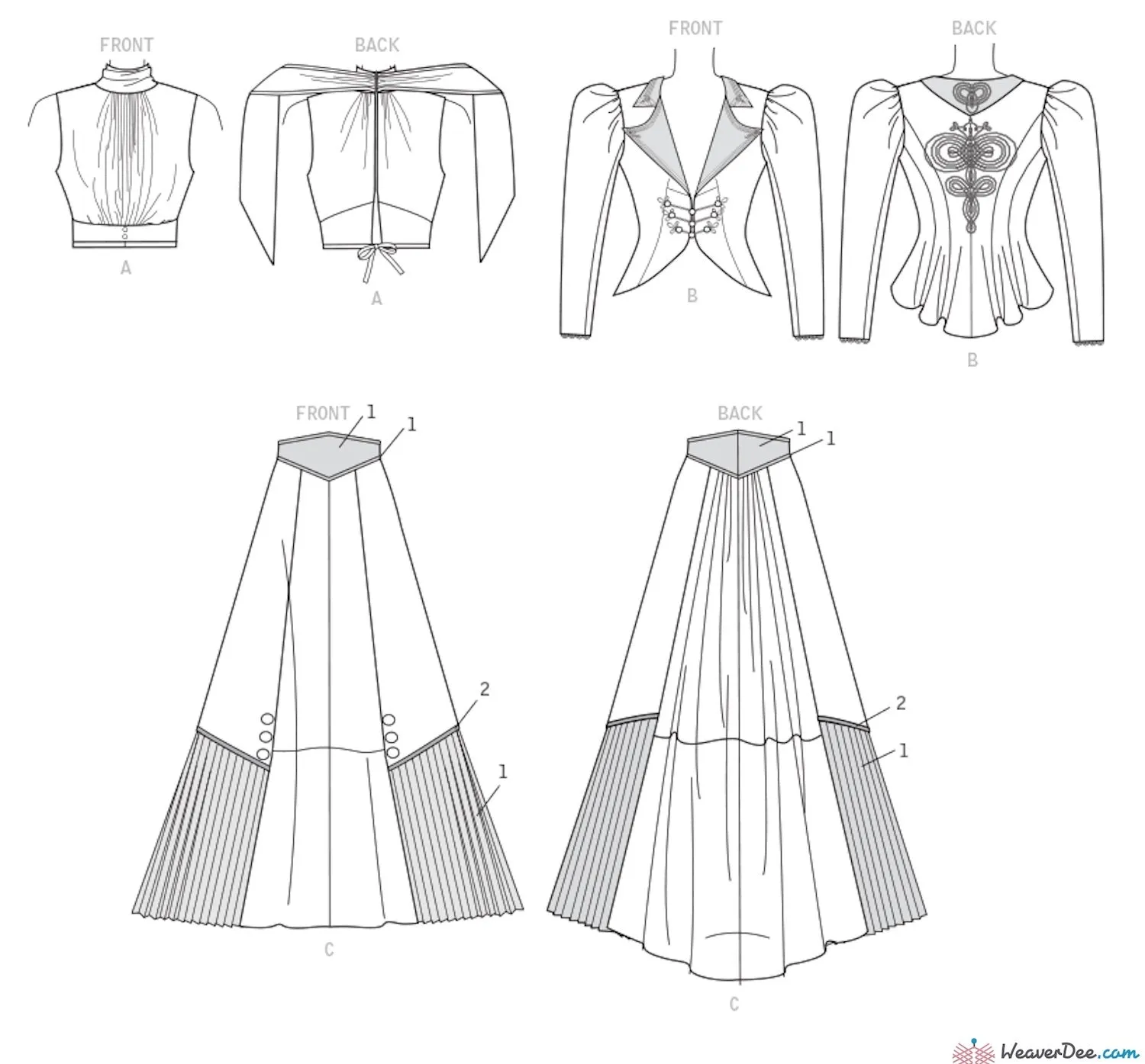 McCall's Pattern M7732 Misses' Victorian Costume