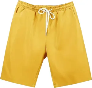 Men Shorts Casual Slim Fit Drawstring Elastic Waist Lightweight and Relaxed Fit Shapewear Shorts 2025 Summer
