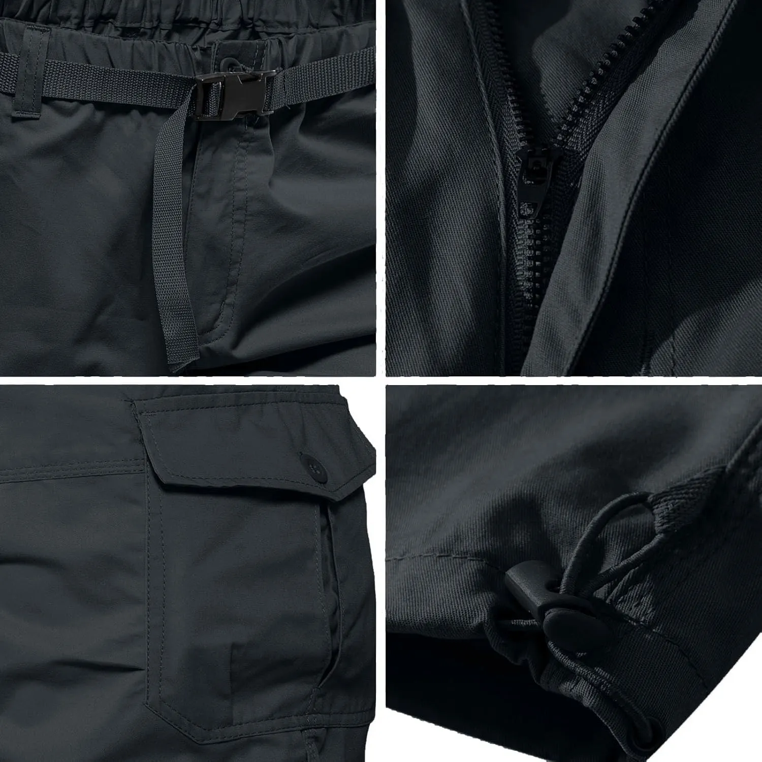 Mens 3/4 Relaxed Fit Army Tactical Running Shorts Cargo Shorts 7 Pockets Elastic Waist Cotton Sports Hiking Pants 2024 Trend