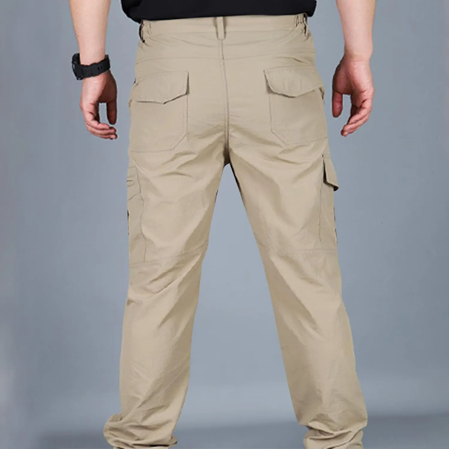 Mens Cargo Pants Tactical Waterproof Pants Big and Tall Baggy Workout Trouser Work Hiking Pants Outdoor Apparel