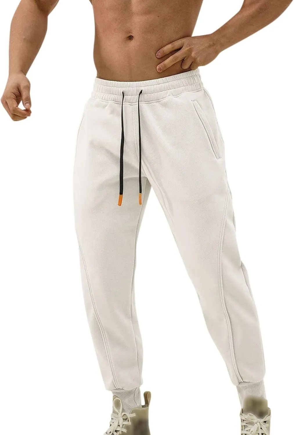 Mens Casual Pants Cargo Trousers Straight Fitness Pant Work Wear Combat Safety Overalls Trouser with Multi-Pockets