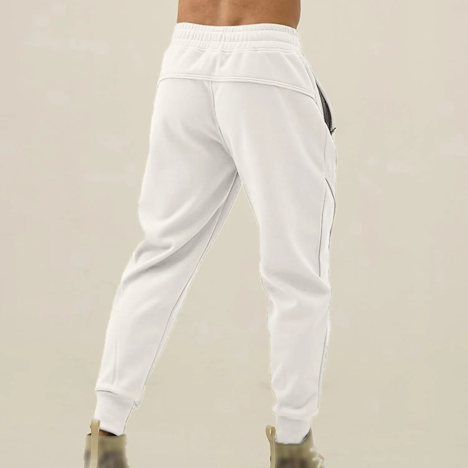 Mens Casual Pants Cargo Trousers Straight Fitness Pant Work Wear Combat Safety Overalls Trouser with Multi-Pockets