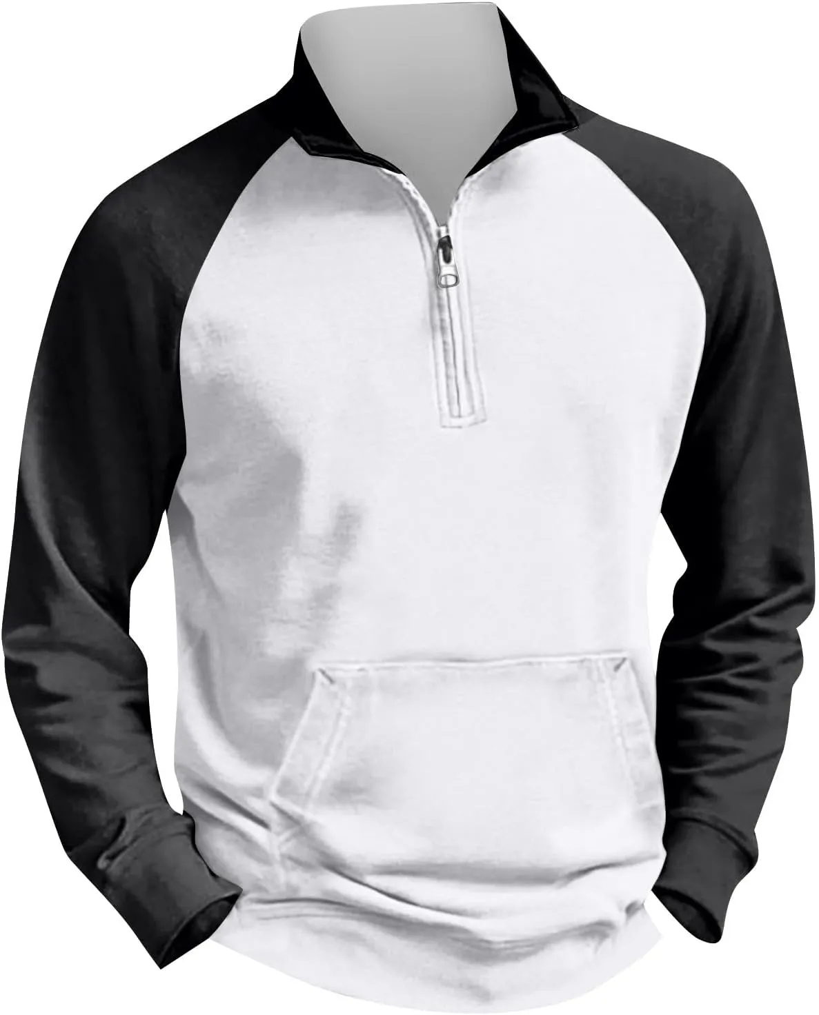 Men's Fashion Hoodies & Sweatshirts Outdoor Vintage V-Neck Button Long Sleeve Sports T Shirt Pullover, S-4XL
