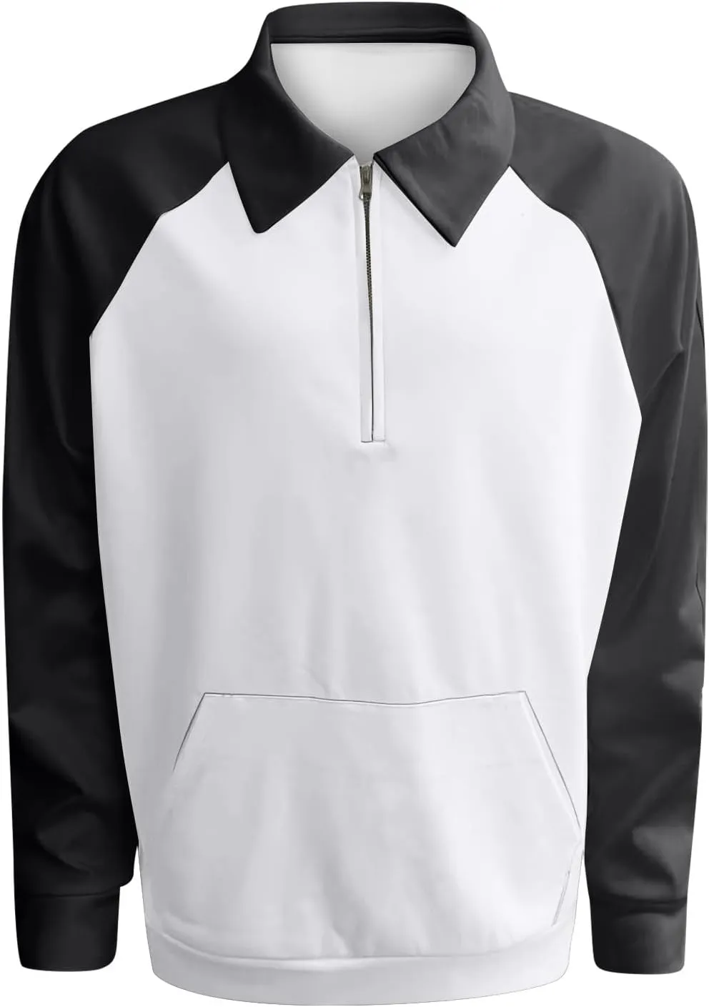 Men's Fashion Hoodies & Sweatshirts Outdoor Vintage V-Neck Button Long Sleeve Sports T Shirt Pullover, S-4XL