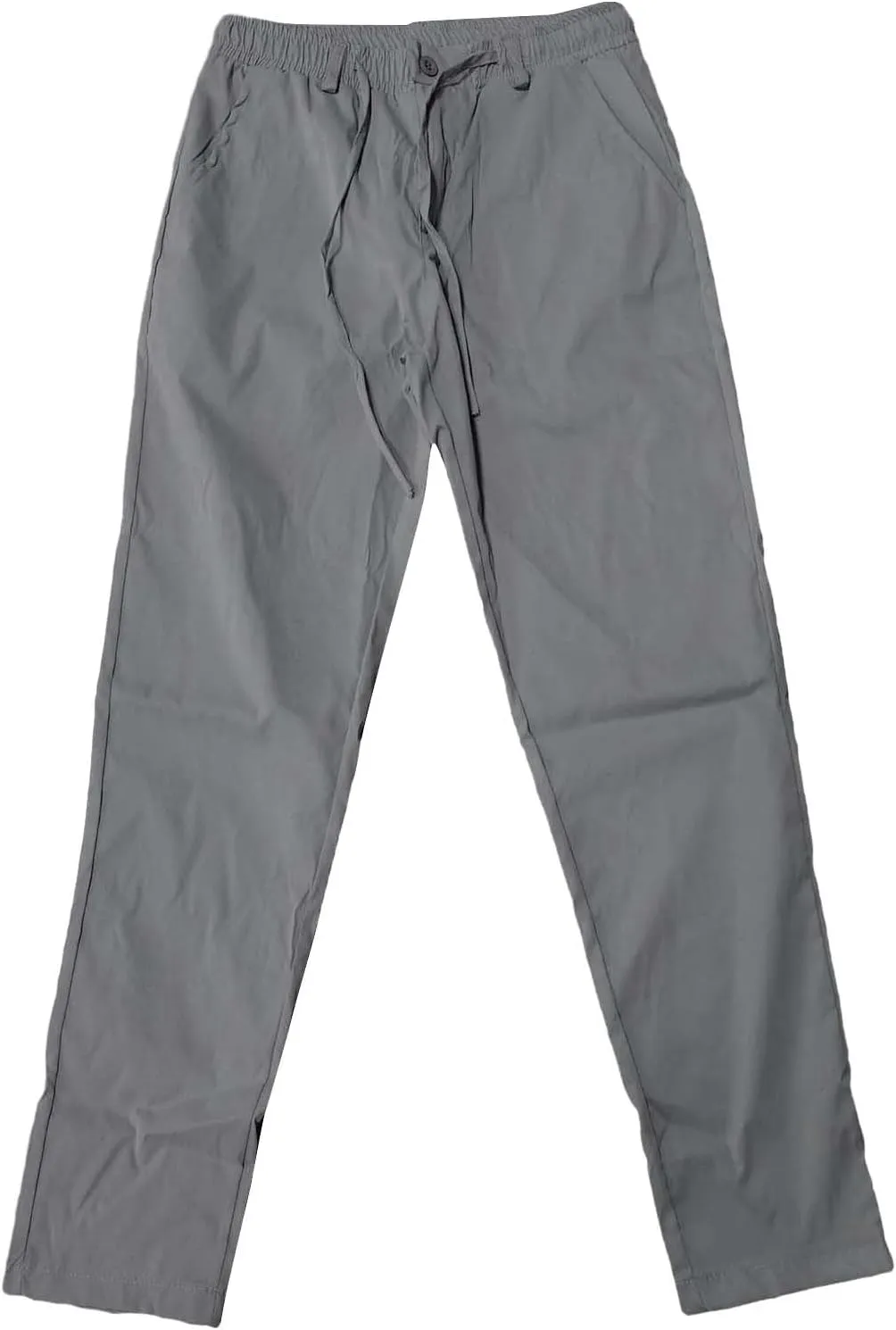 Mens Fashion Stretch Dress Pants Slim Fit Skinny Flat-Front Chino Pants Big and Tall Business Skinny Golf Trousers