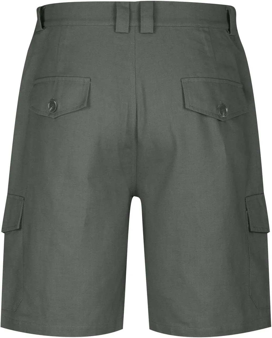 Men's Hiking Cargo Shorts Casual Lightweight Elastic Waist Bermuda Shorts Summer Outdoor Shorts with Multi Pockets