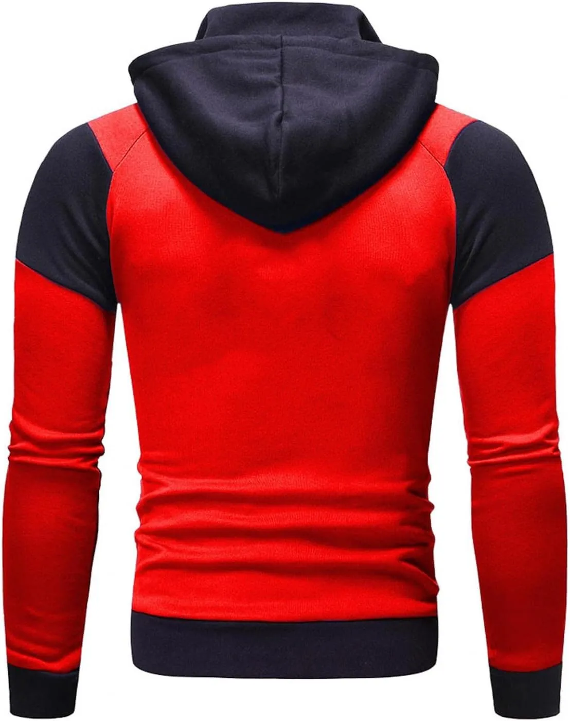 Mens Hoodies,Mens Men's Autumn Slim Casual Plaid Hooded Top Blouse Fashion Sweatshirts Hoodies for Men Fashion Hoodies