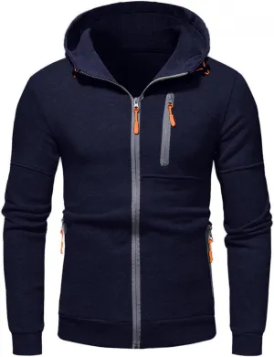 Mens Hoodies,Mens Men's Autumn Slim Casual Plaid Hooded Top Blouse Fashion Sweatshirts Hoodies for Men Fashion Hoodies