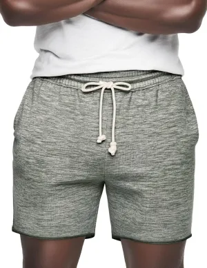 Mens Lounge Shorts Knit Terry Cloth Drawstring Athletic Sweat Shorts with Pockets 6 Inch