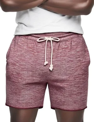 Mens Lounge Shorts Knit Terry Cloth Drawstring Athletic Sweat Shorts with Pockets 6 Inch