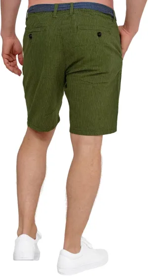 Men's Slim Fit 10" Inseam Stretch Flat Front Chino Short Drawstring Waist Relaxed Fit Classic Summer Short Pants