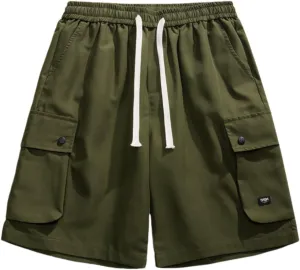Men's Slim Fit Chino Shorts Soft Cotton Casual Shorts for Streetwear Summer Outings
