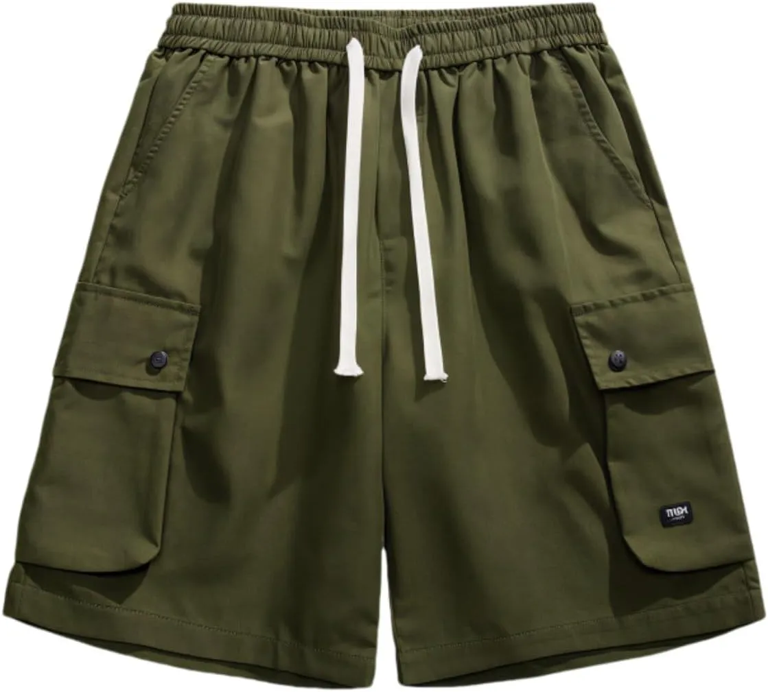 Men's Slim Fit Chino Shorts Soft Cotton Casual Shorts for Streetwear Summer Outings