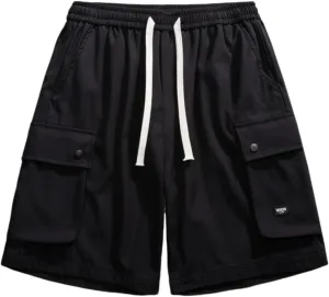 Men's Slim Fit Chino Shorts Soft Cotton Casual Shorts for Streetwear Summer Outings