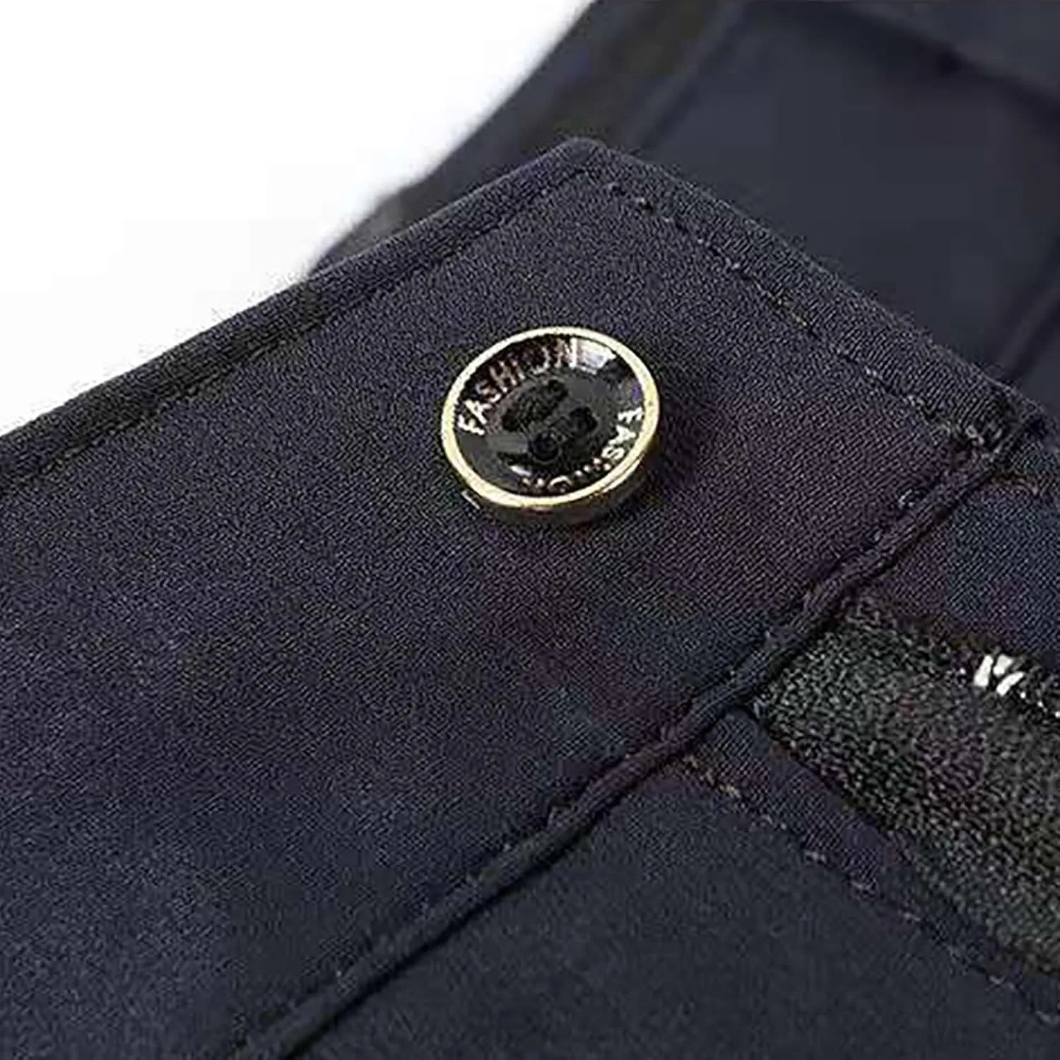 Mens Slim Fit Dress Pants Trendy Flat Front Straight Dress Pants Classic Lightweight Casual Solid Suit Trousers