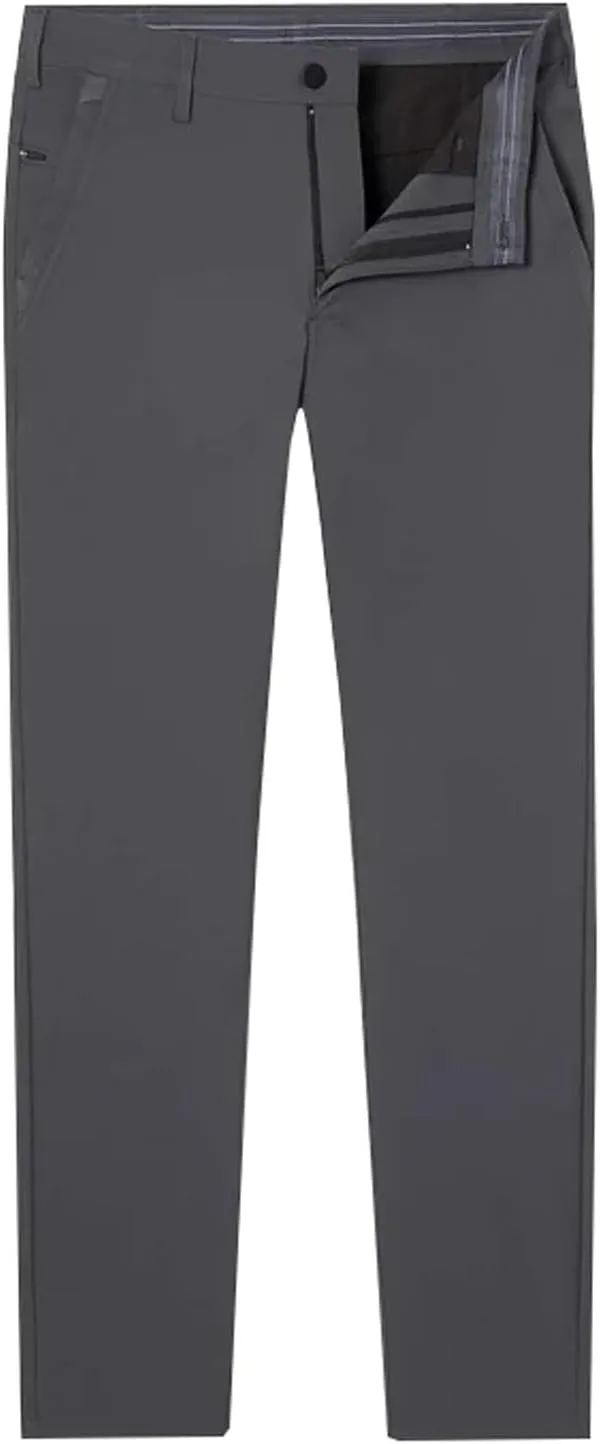 Mens Slim Fit Stretch Formal Pants Casual Business Flat-Front Dress Pants Big and Tall Wrinkle Free Golf Chinos Pant