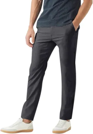 Mens Slim Fit Stretch Formal Pants Casual Business Flat-Front Dress Pants Big and Tall Wrinkle Free Golf Chinos Pant