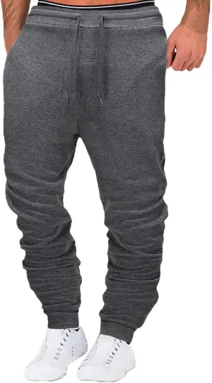 Mens Sweatpants with Pockets Big and Tall Casual Gym Sports Jogging Bottoms Workout Running Trousers Men's Drawstring