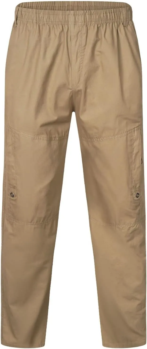 Mens Sweatpants with Pockets Big and Tall Men's Pants Golf Pants Men Stretch Men's Heavyweight Cargo Fleece Sweatpant