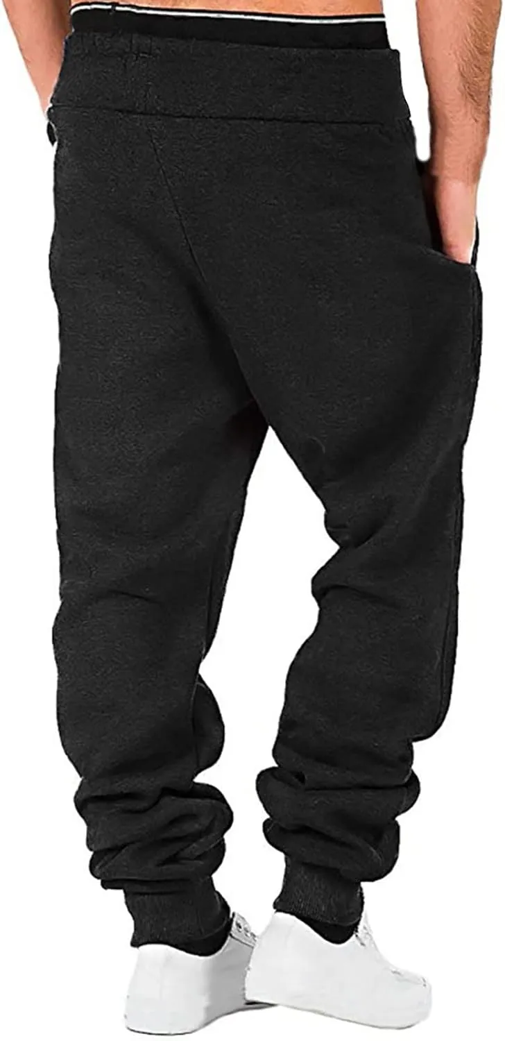 Mens Sweatpants with Pockets Joggers Pants Warm Athletic Track Pants with Pockets Men's Graphic Sweatpants Athletic