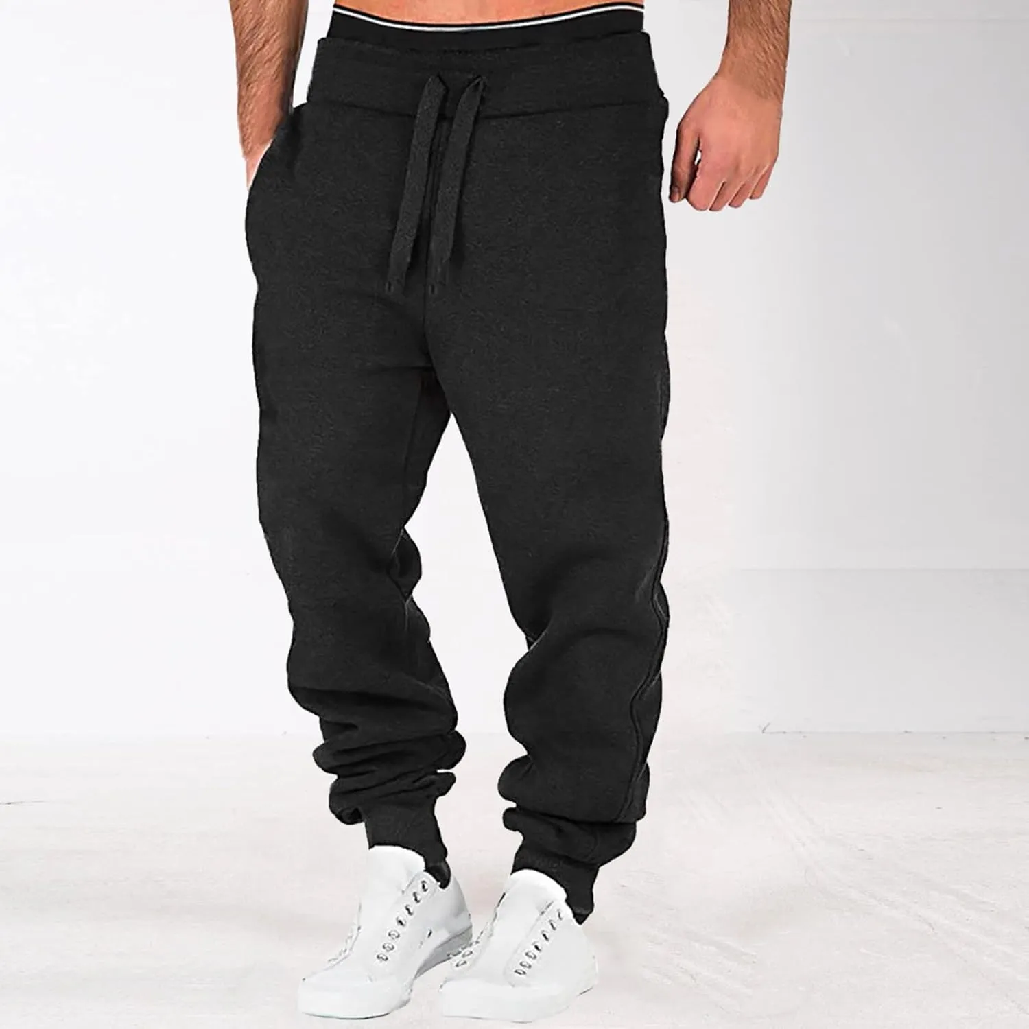 Mens Sweatpants with Pockets Joggers Pants Warm Athletic Track Pants with Pockets Men's Graphic Sweatpants Athletic