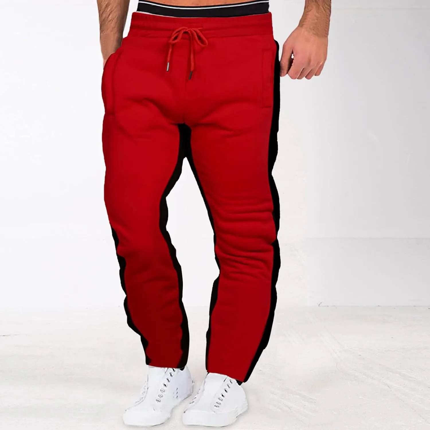 Mens Sweatpants with Pockets Men's Basic Active Fleece Jogger Pants Regular and Big & Tall Sizes for Workout Running