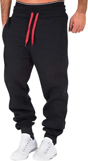 Mens Sweatpants with Pockets Mens Fashion Joggers Sports Pants Cotton Cargo Pants Sweatpants Trousers Mens Long Pants