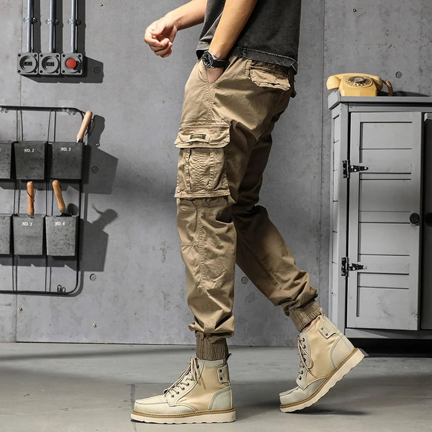 Mens Sweatpants with Pockets Waist Straight Leg Cargo Pants with Pockets Mens Sweatpants Big and Tall Fleece Lined