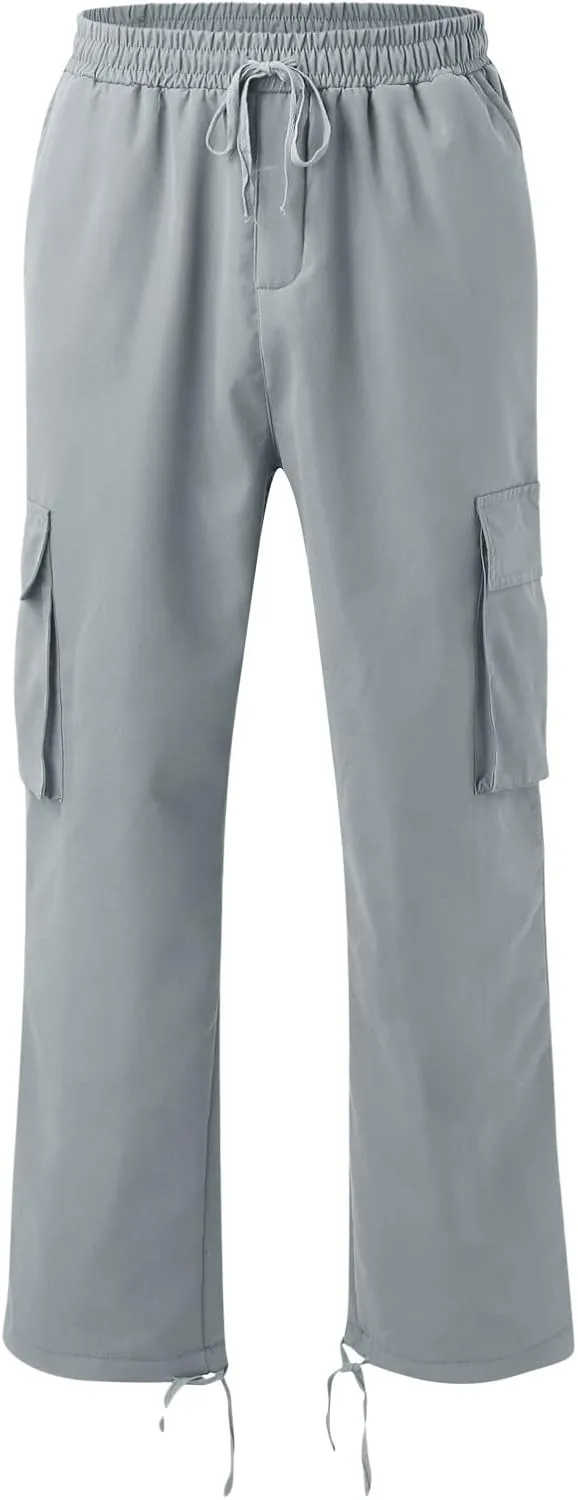 Mens Sweatpants with Pockets with Pockets Fleece Cargo Sweatpants Streetwear Hip Hop Pants Cargo Pants Joggers Casual