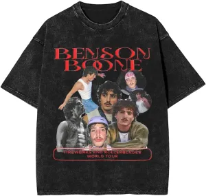Men's Vintage Oversized Fashion Drop Shoulder T-Shirts Loose Tees Top