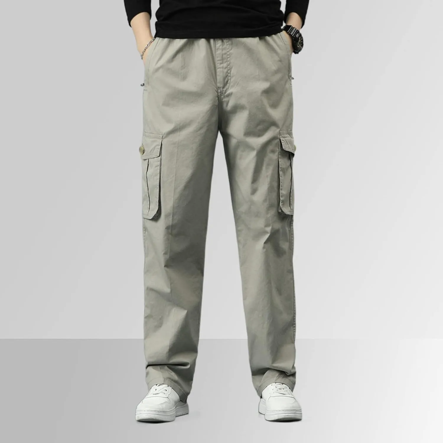 Mens Workout Cargo Sweatpants for Mens Mens Heavyweight Fleece Jogger Pants Drawstring Trousers Stretch Elastic Waist