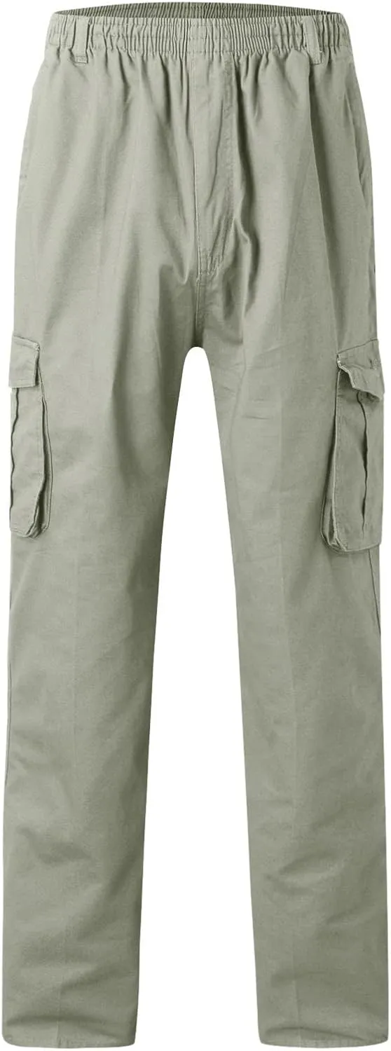 Mens Workout Cargo Sweatpants for Mens Mens Heavyweight Fleece Jogger Pants Drawstring Trousers Stretch Elastic Waist