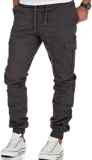 Mens Workout Cargo Sweatpants Trousers Slim Fit Stretch Pants Plaid Sweatpants Mens Fashion Joggers Sports Pants Mens