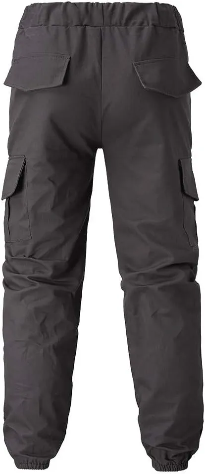 Mens Workout Cargo Sweatpants Trousers Slim Fit Stretch Pants Plaid Sweatpants Mens Fashion Joggers Sports Pants Mens