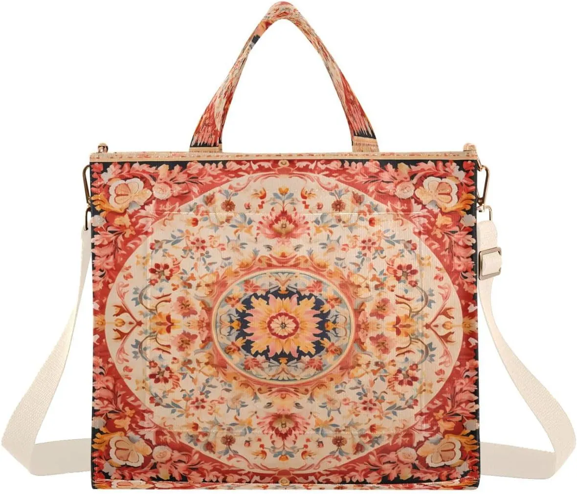 MNSRUU Corduroy Tote Bag for Women, Marble Artwork Tote Bag Crossbody Hobo Handbag Shoulder Bag for Work Travel