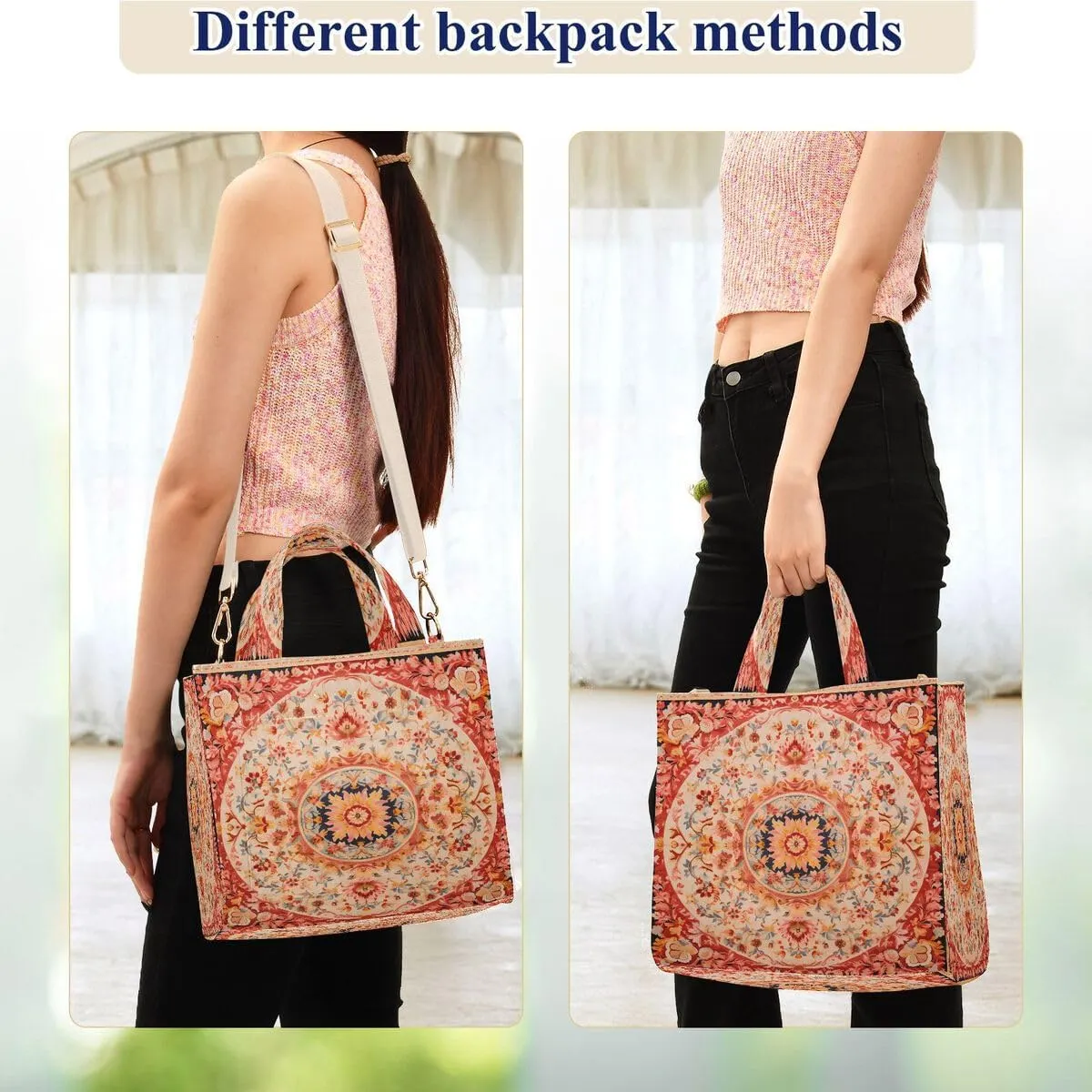 MNSRUU Corduroy Tote Bag for Women, Marble Artwork Tote Bag Crossbody Hobo Handbag Shoulder Bag for Work Travel