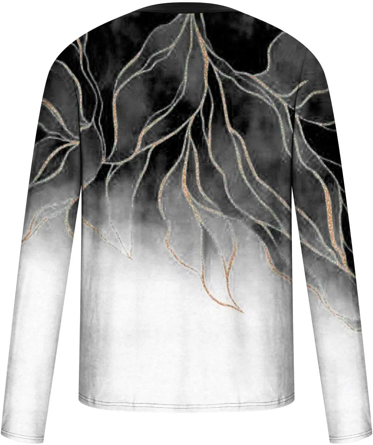 Muscularfit Mens Shirts Casual Big and Tall Long Sleeve Crewneck Sweatshirt Loose Marble Print Graphic Tee Shirt Fall Clothes