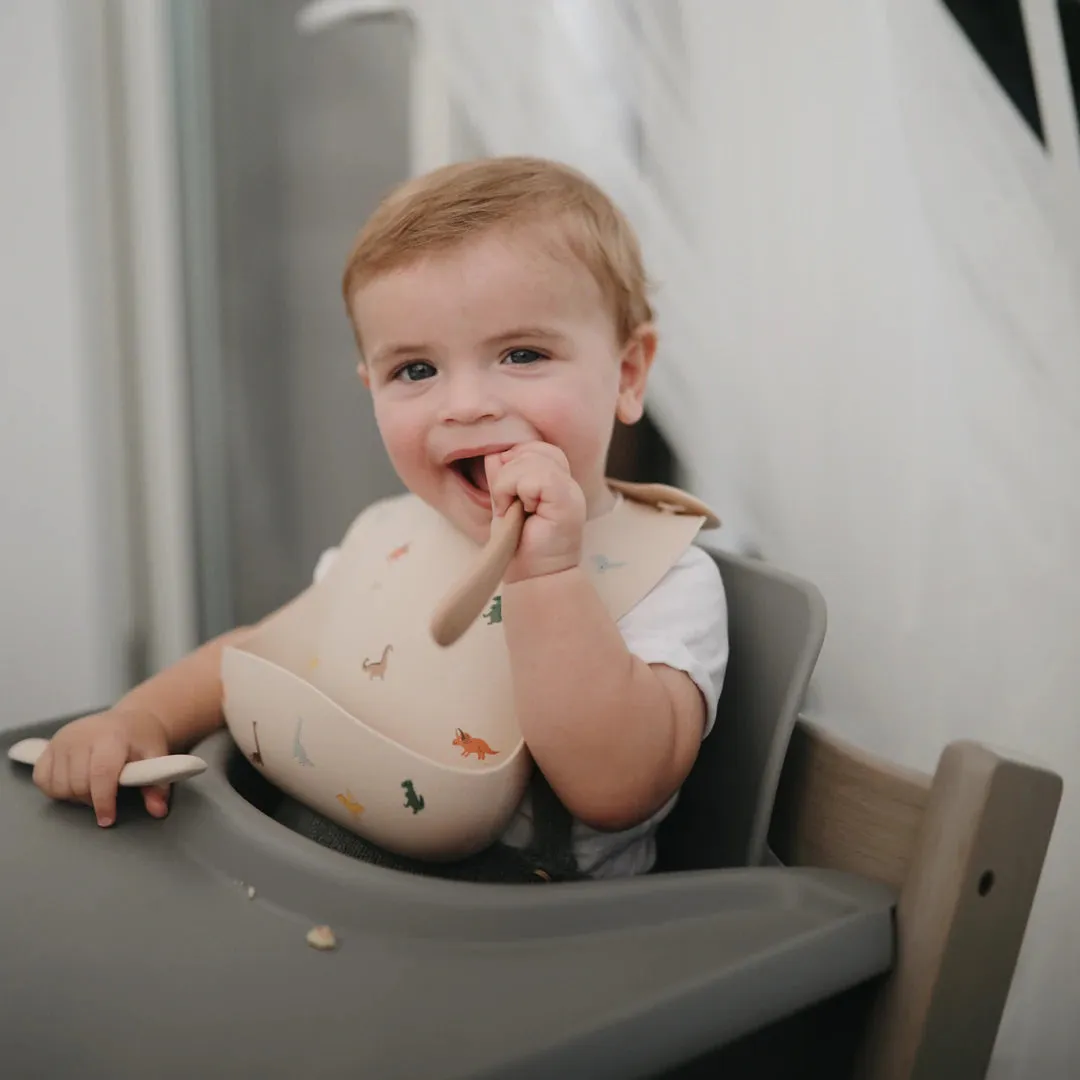 Mushie Dinosaur Silicone Bib