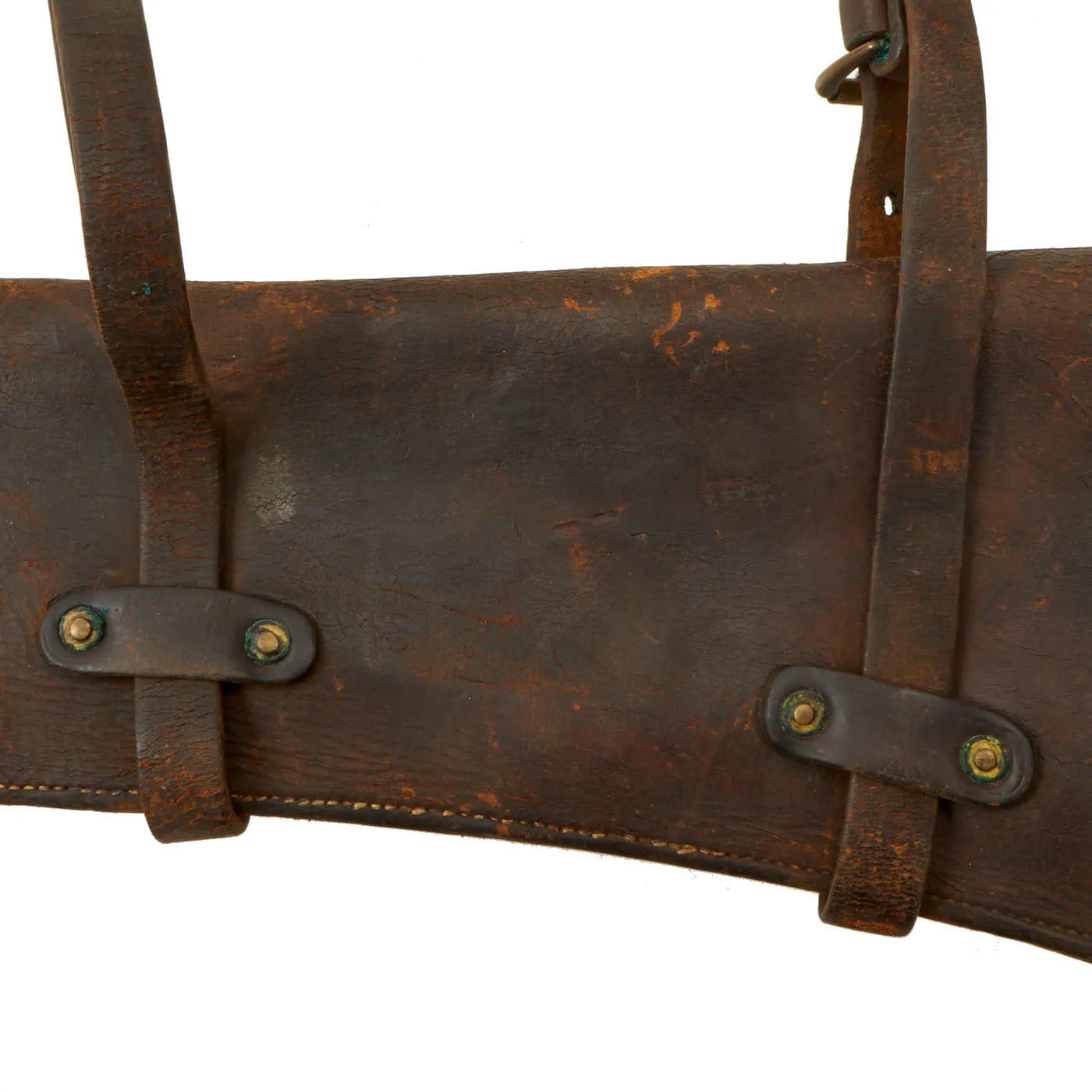 Original U.S. WWI Cavalry M1904 Rifle Saddle Scabbard For 1903 Springfield - Unit Marked